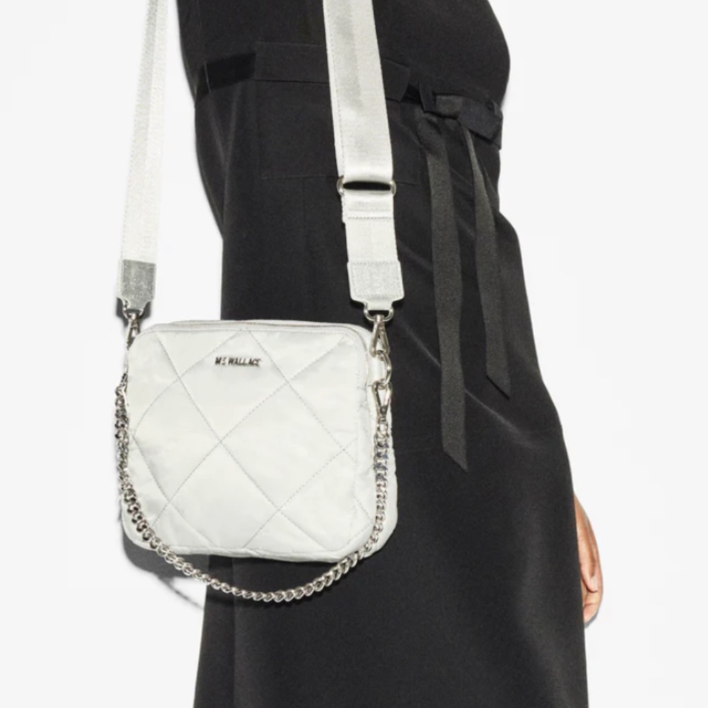 MZ Wallace Quilted Madison Crossbody II - Frost